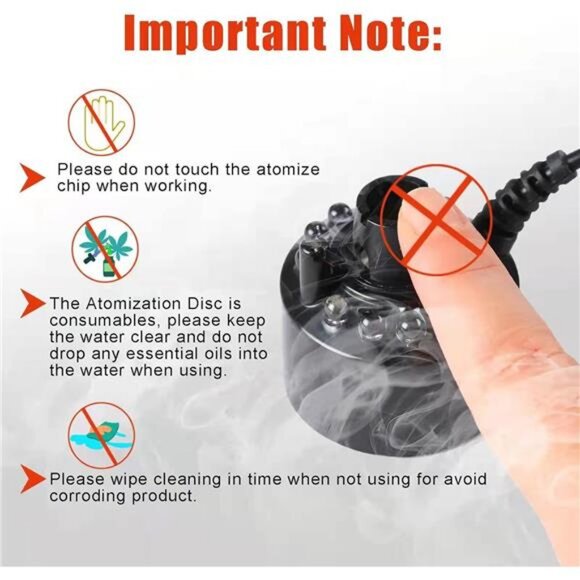 Mist Maker, 12 LED Mister Forgger with Splash Guard Pond Fog Machine - Picture 4 of 7